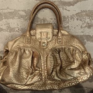 Botkier Bianca large gold metallic shoulder bag